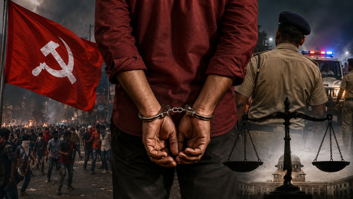 প্রতিশোধ, না উগ্রপন্থার বিরুদ্ধে অভিযান? সিপিএম নেতার গ্রেফতার ঘিরে নতুন বিতর্ক