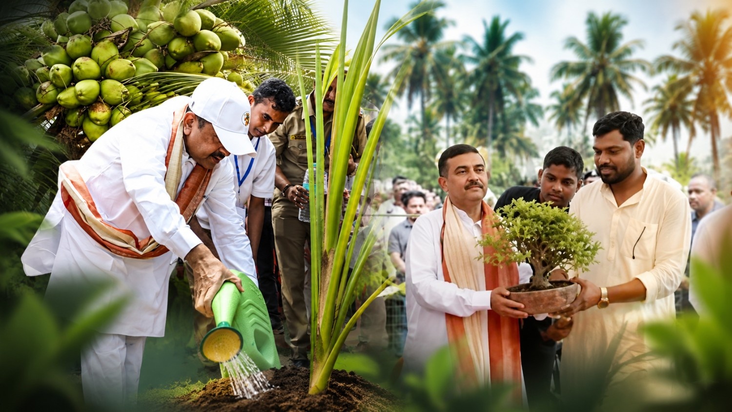 উত্তরপ্রদেশে হলে, বাংলায় কেন নয়?’— নারকেল চাষে জোর দিয়ে রাজ্যজুড়ে বৃক্ষরোপণ অভিযানের সূচনা মুখ্যমন্ত্রীর