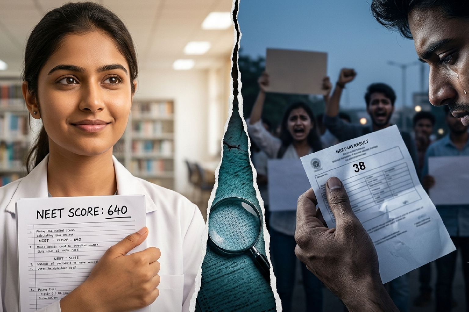 ‘৬৪০ আশা, পেলাম ৩৮!’ NEET ফল ঘিরে নতুন বিতর্ক