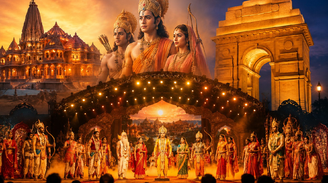 অযোধ্যা ছেড়ে দিল্লিতে ‘রামলীলা’, এবার তারকাখচিত মহামঞ্চ