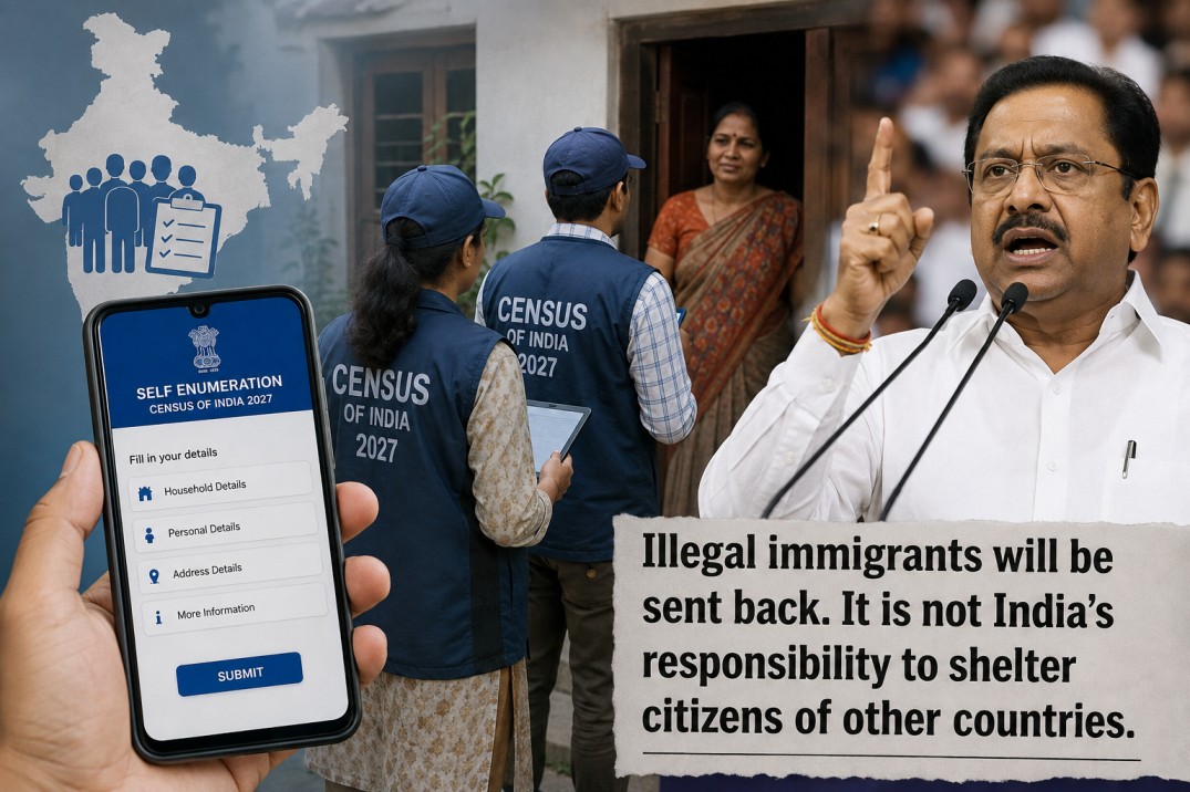 জনগণনা ২০২৭-এর আগে স্ব-নিবন্ধন শুরু, ‘অনুপ্রবেশকারীদের’ ফেরত পাঠানোর বার্তা মুখ্যমন্ত্রীর