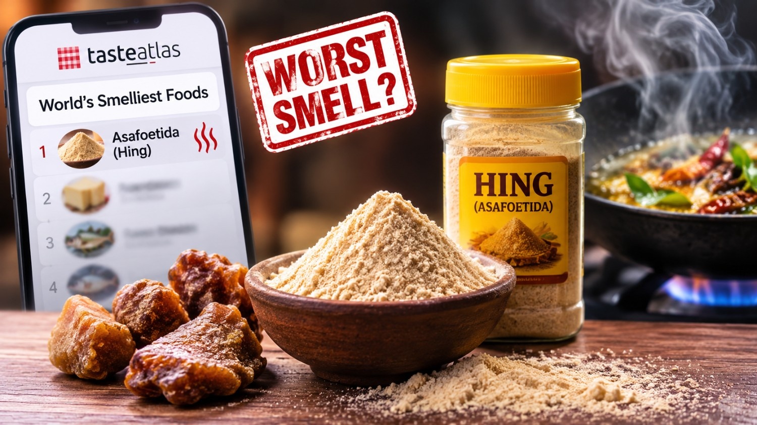 বিশ্বের ‘সবচেয়ে দুর্গন্ধযুক্ত’ খাবারের তালিকায় হিং
