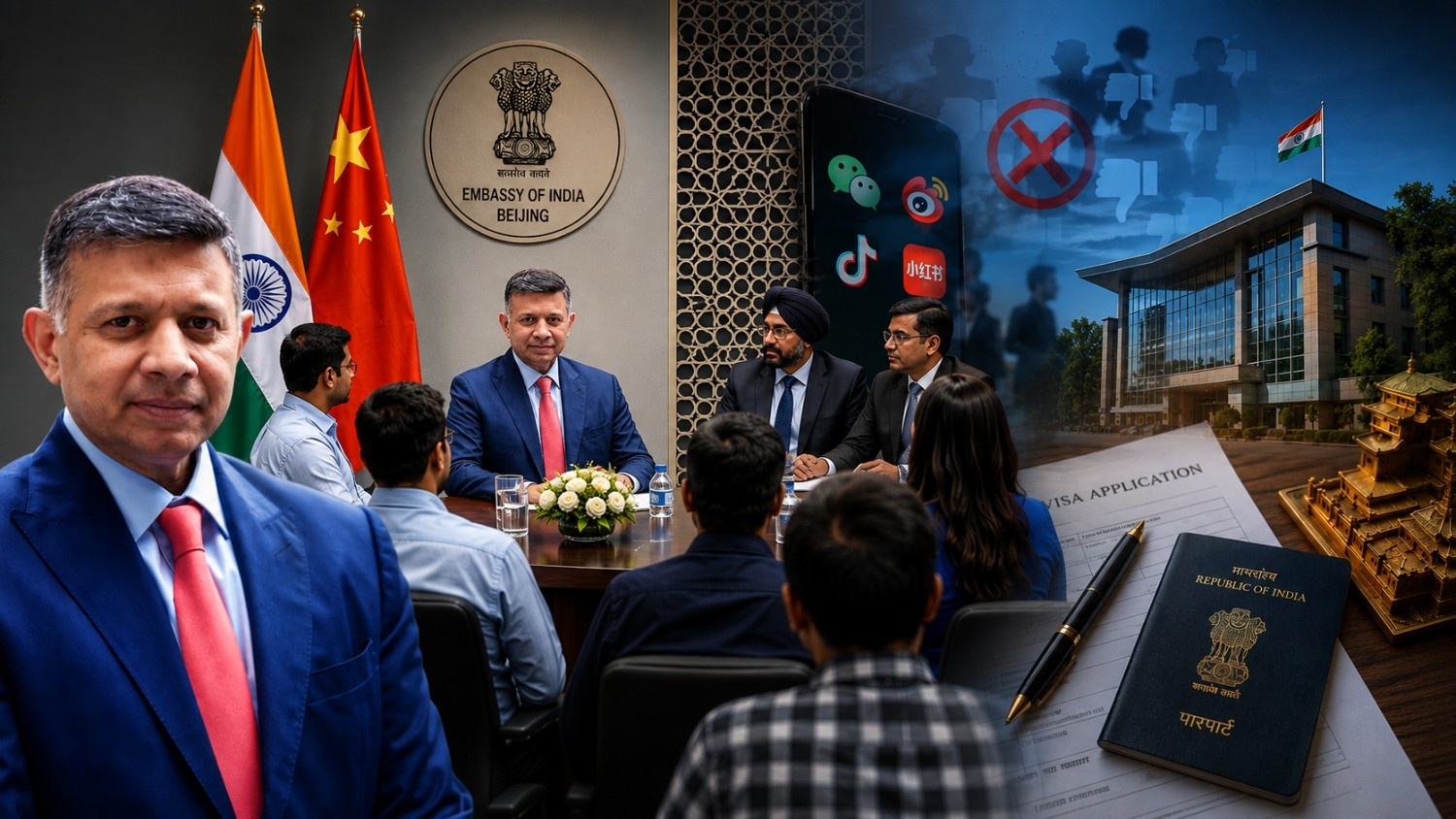 চীনে ভারতীয়দের উদ্বেগ: ভারতবিরোধী প্রচার ও ভিসা জটিলতা নিয়ে দূতাবাসের ওপেন হাউসে আলোচনা