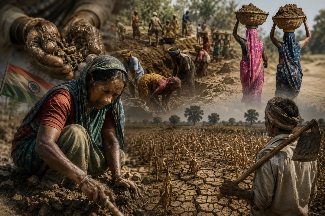 নতুন গ্রামীণ কর্মসংস্থান প্রকল্পের প্রথম মাসেই ধাক্কা: এক বছরে কাজ কমল প্রায় ৫০ শতাংশ