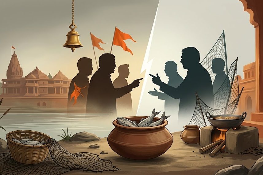 শ্রাবণে অযোধ্যায় ‘মাছ-ভোজ’: নিষাদ সমাজের খাদ্যসংস্কৃতি ঘিরে যোগী–কংগ্রেস তরজা