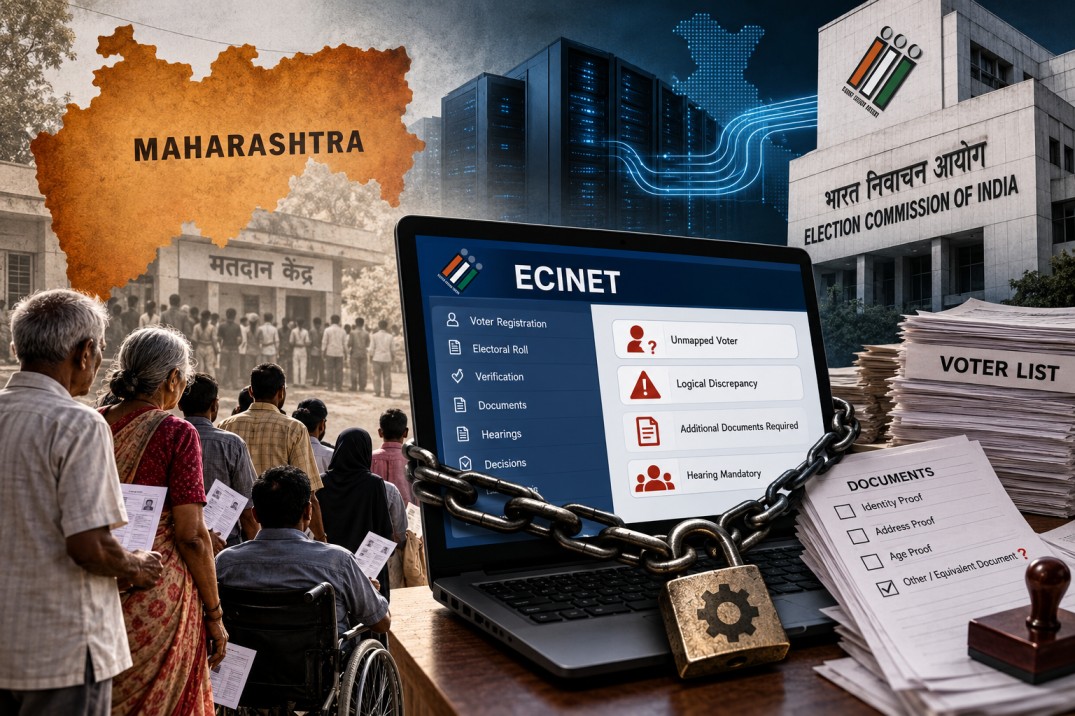 আইনে ক্ষমতা, সফটওয়্যারে বাধা: ইসিআইনেট বদলাতে চিঠি মহারাষ্ট্রের নির্বাচনী কর্তার