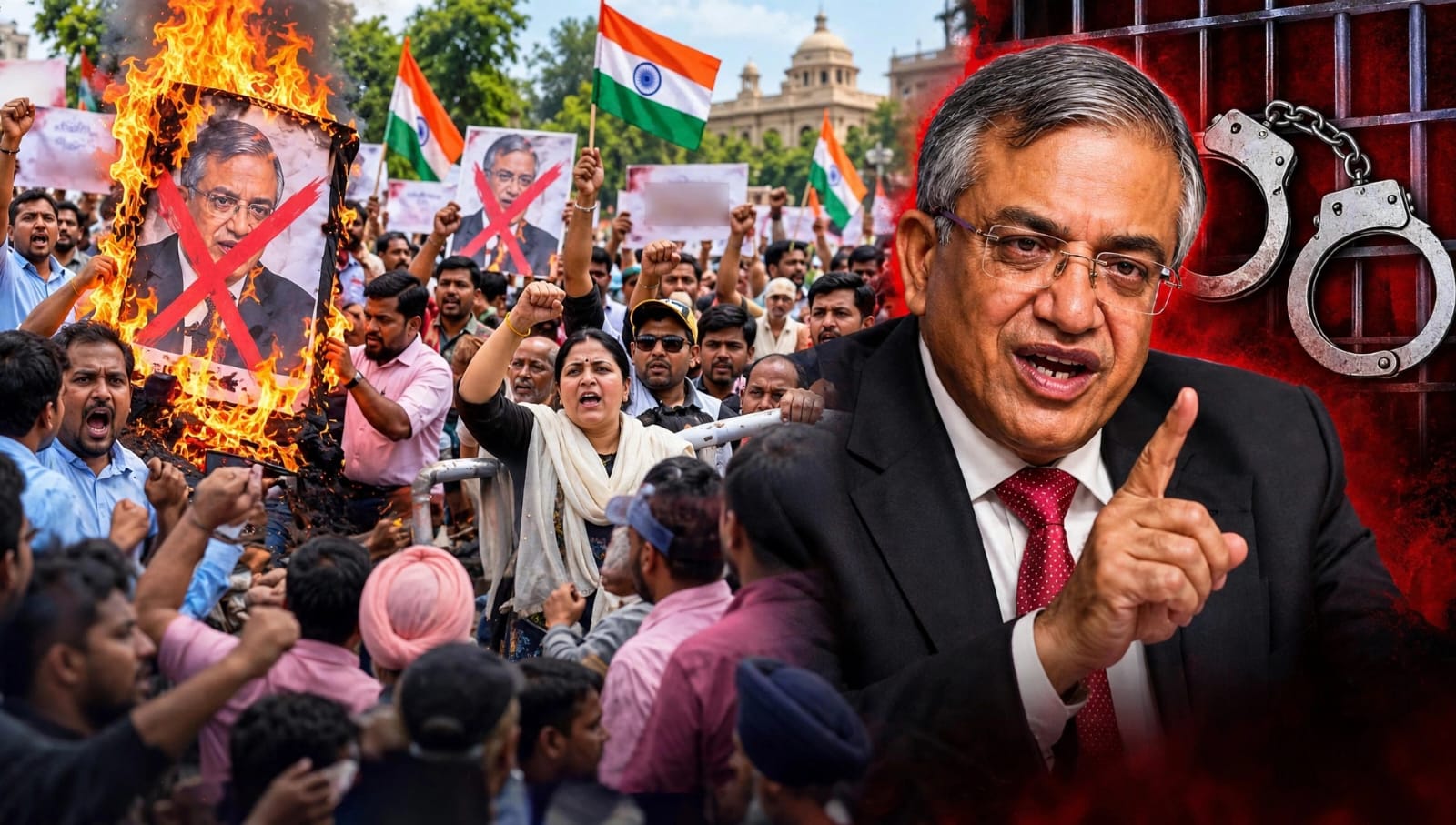 জ্ঞানেশের পদত্যাগের দাবিতে তৃতীয় দিনেও বিক্ষোভ, যোগেন্দ্র যাদব ও নেহা বোরা-সহ আটক প্রায় ২৫০