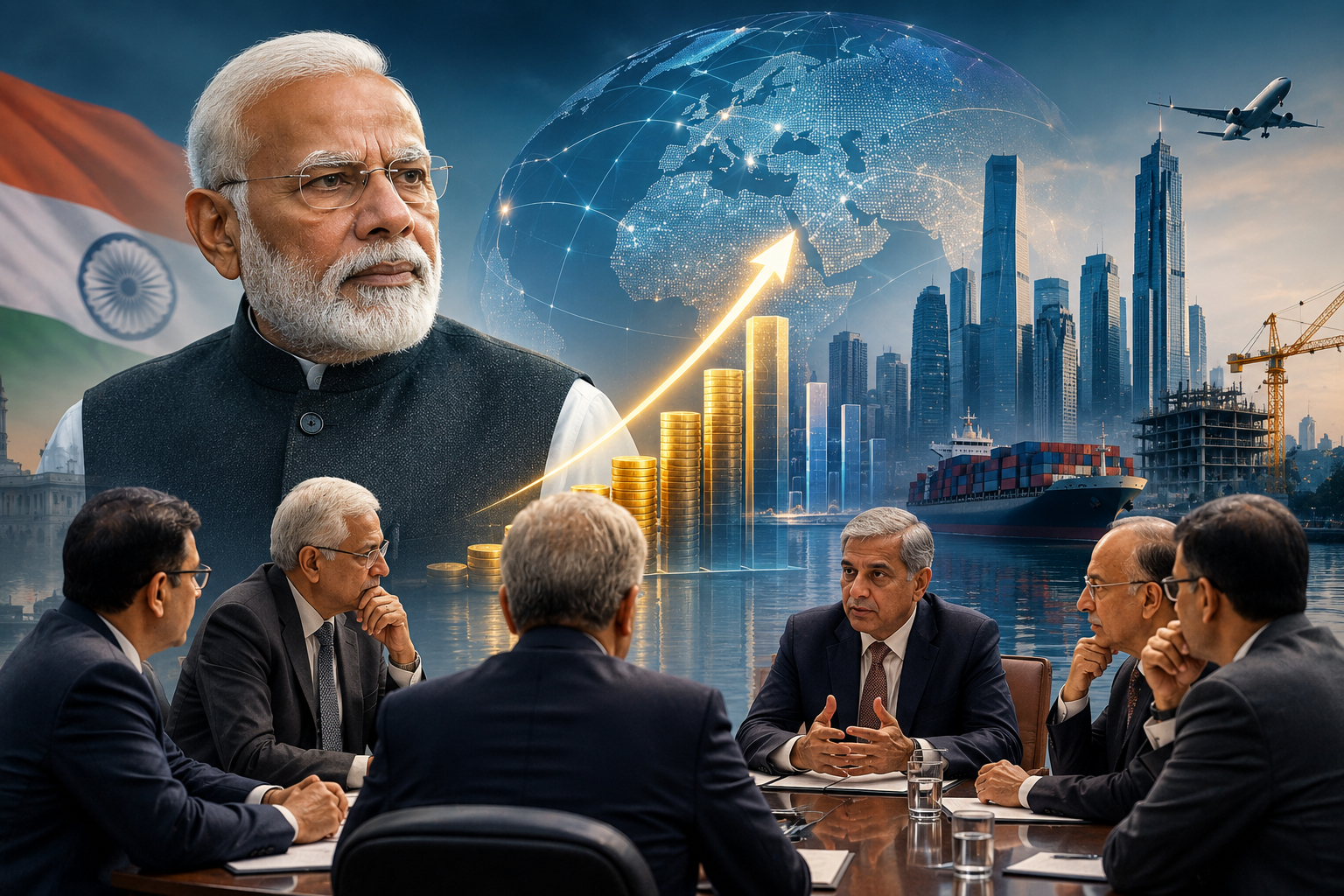 মোদীর অর্থনৈতিক উপদেষ্টা পরিষদের বৈঠক: বিদেশি পুঁজি টানতে নতুন উদ্যোগে ভারতের সামনে ৭০ বিলিয়ন ডলারের সম্ভাবনা