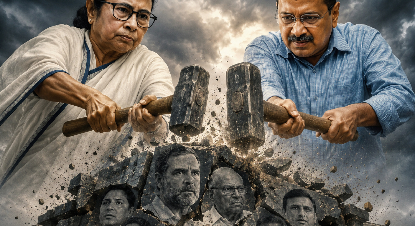 ইন্ডিয়া জোটের দুই ‘ধ্বংসকারী’: মমতা বন্দ্যোপাধ্যায় ও অরবিন্দ কেজরিওয়াল?