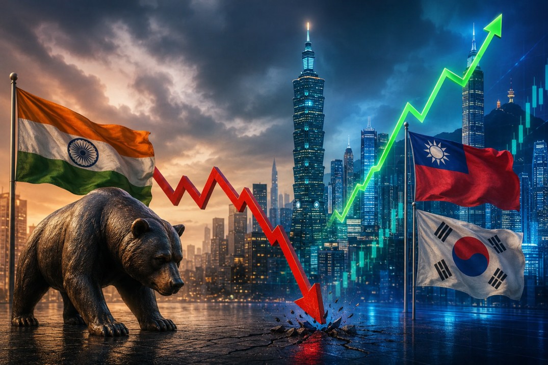 এআই-ঝড়ে পিছিয়ে ভারতীয় শেয়ারবাজার