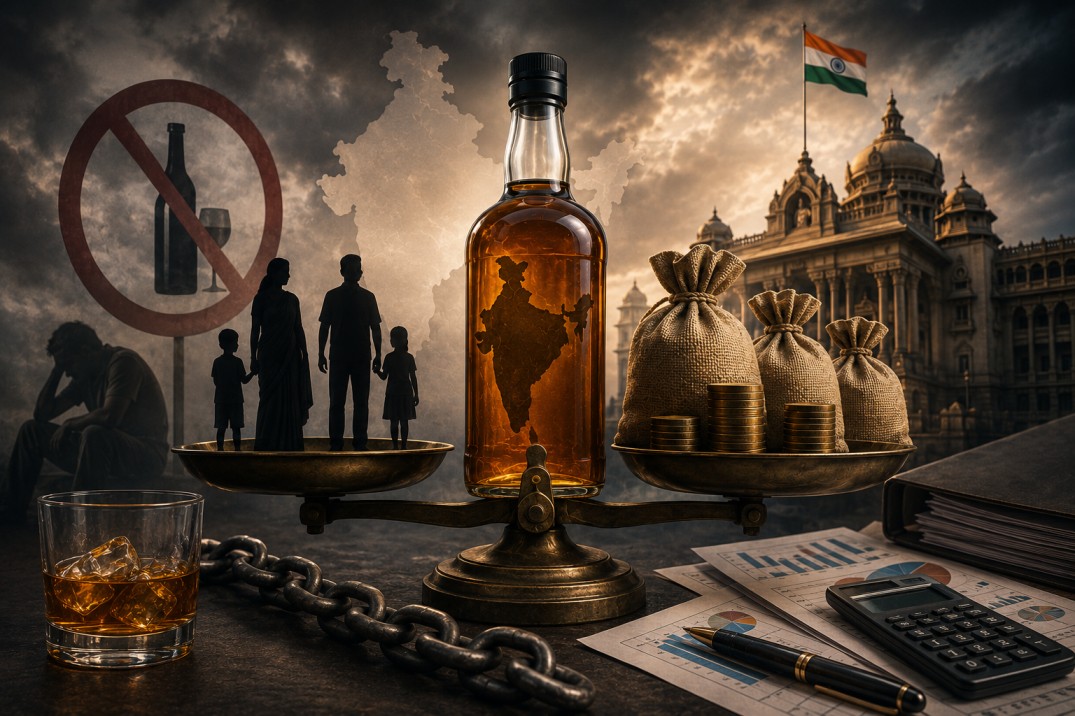 মদের বিরুদ্ধে মুখে যুদ্ধ, খাতায় মদের টাকায় বাঁচে রাজ্যগুলি