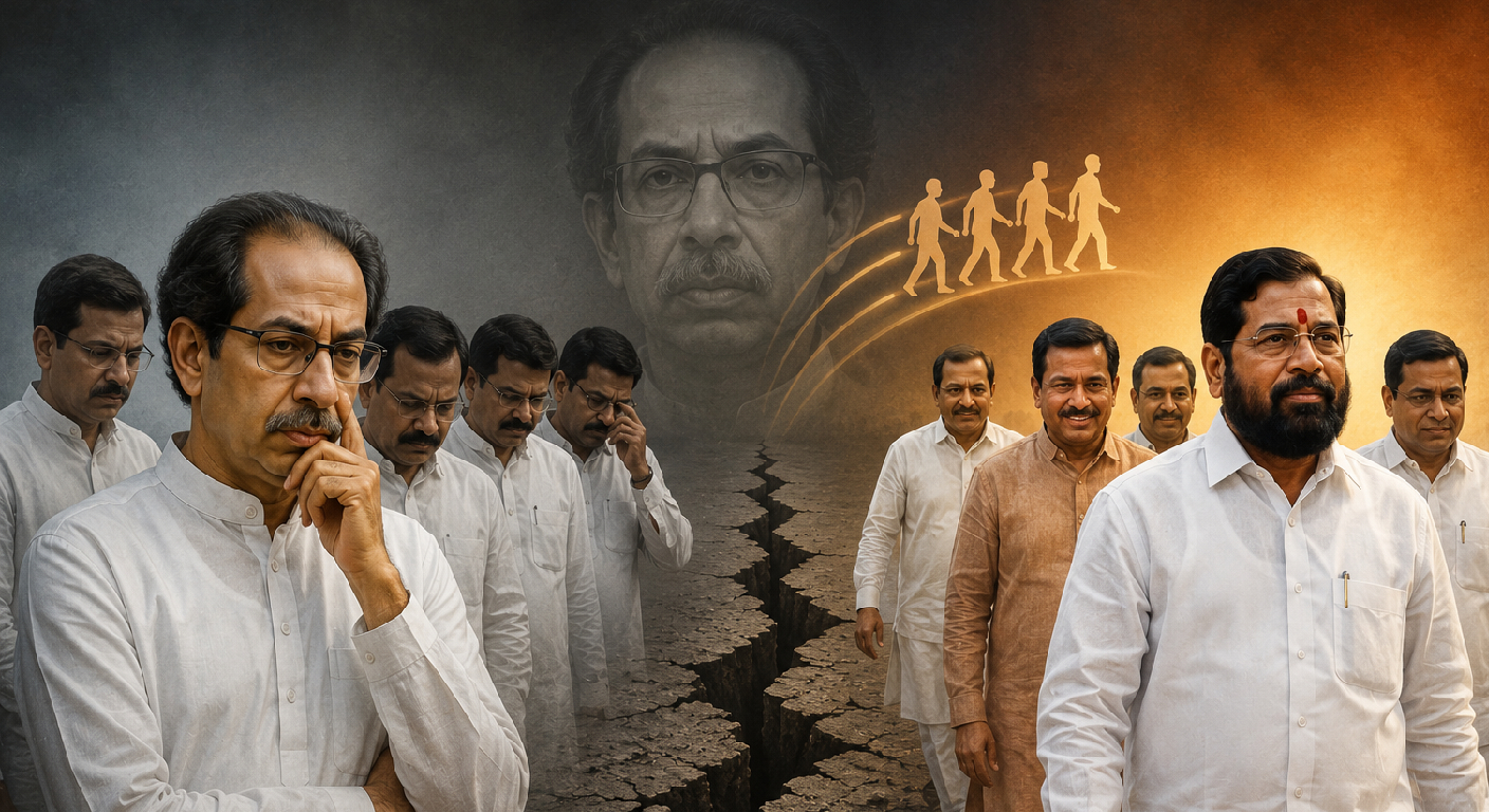 উদ্ধব শিবিরে ভাঙনের আশঙ্কা, শিন্ডের দিকে ঝুঁকছেন ৯ সাংসদের মধ্যে ৪ জন