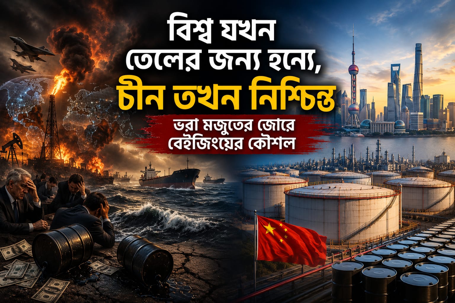 বিশ্ব যখন তেলের জন্য হন্যে, চীন তখন নিশ্চিন্ত
