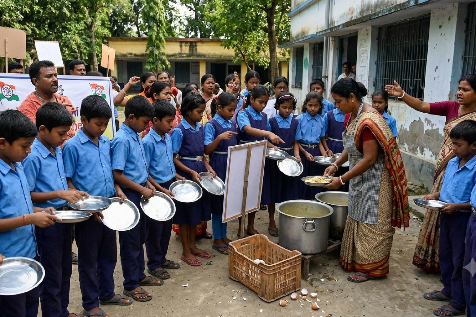 মিড-ডে মিলে ডিম বাদ, বিতর্কে উত্তাল পশ্চিমবঙ্গ: বিজেপি সরকারের সিদ্ধান্তে তোপ তৃণমূলের