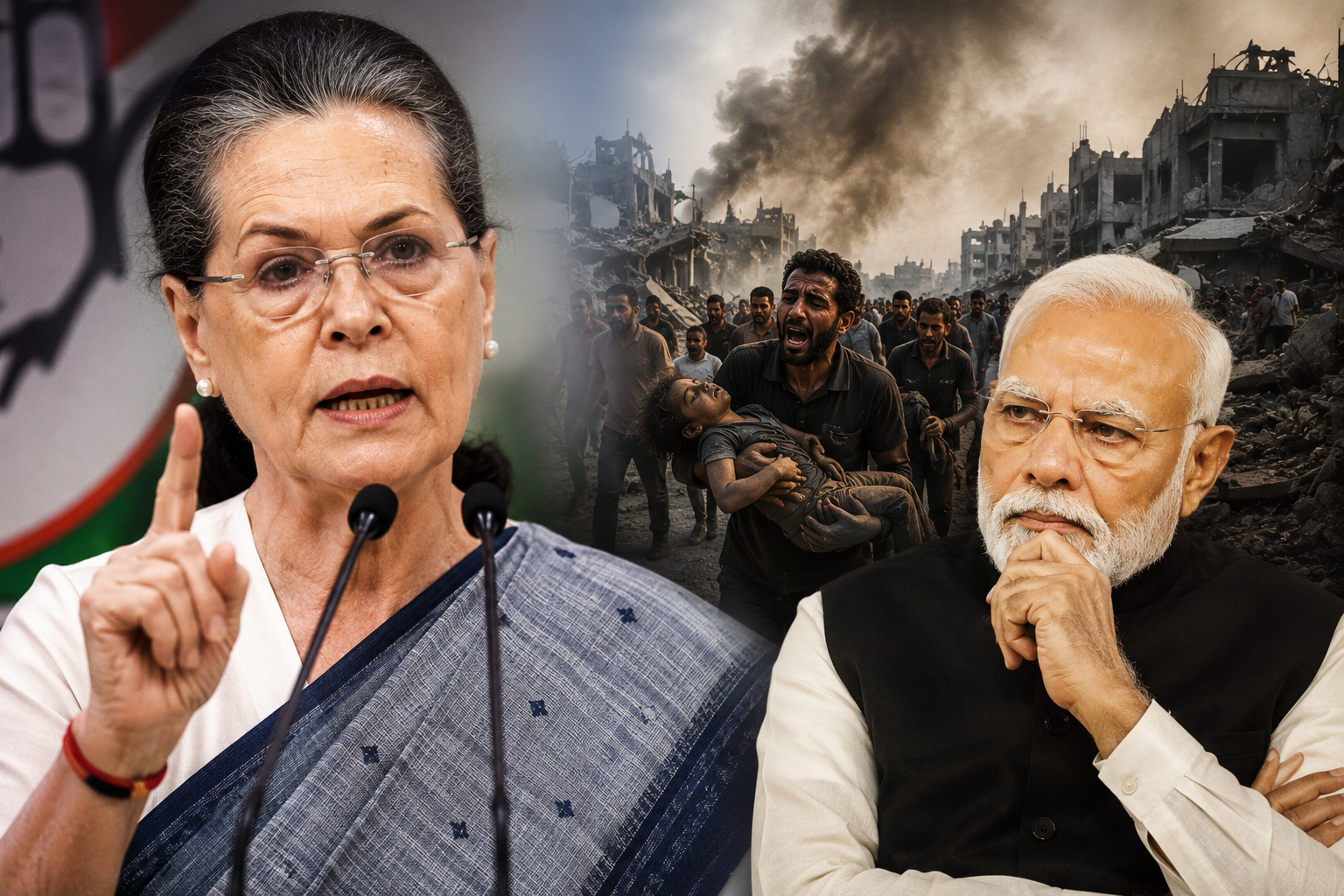 গাজা ইস্যুতে মোদী সরকারের নীরবতার কড়া সমালোচনা সোনিয়া গান্ধীর, বললেন—‘এটি নৈতিকতা ও জাতীয় স্বার্থের পরিপন্থী’