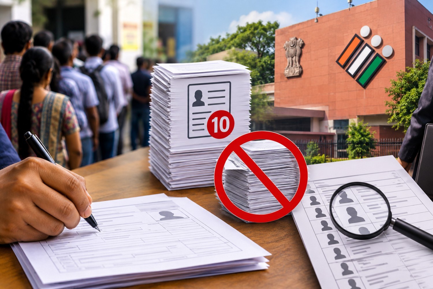 ভোটার তালিকা থেকে নাম বাদ দেওয়ার আবেদন সীমিত করতে নির্বাচন কমিশনের নতুন নির্দেশের প্রতীকী ছবি