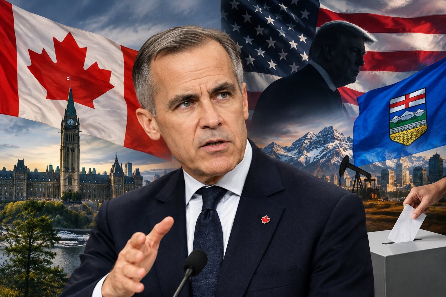 America is trying to break Canada, Carney warns ahead of Alberta vote