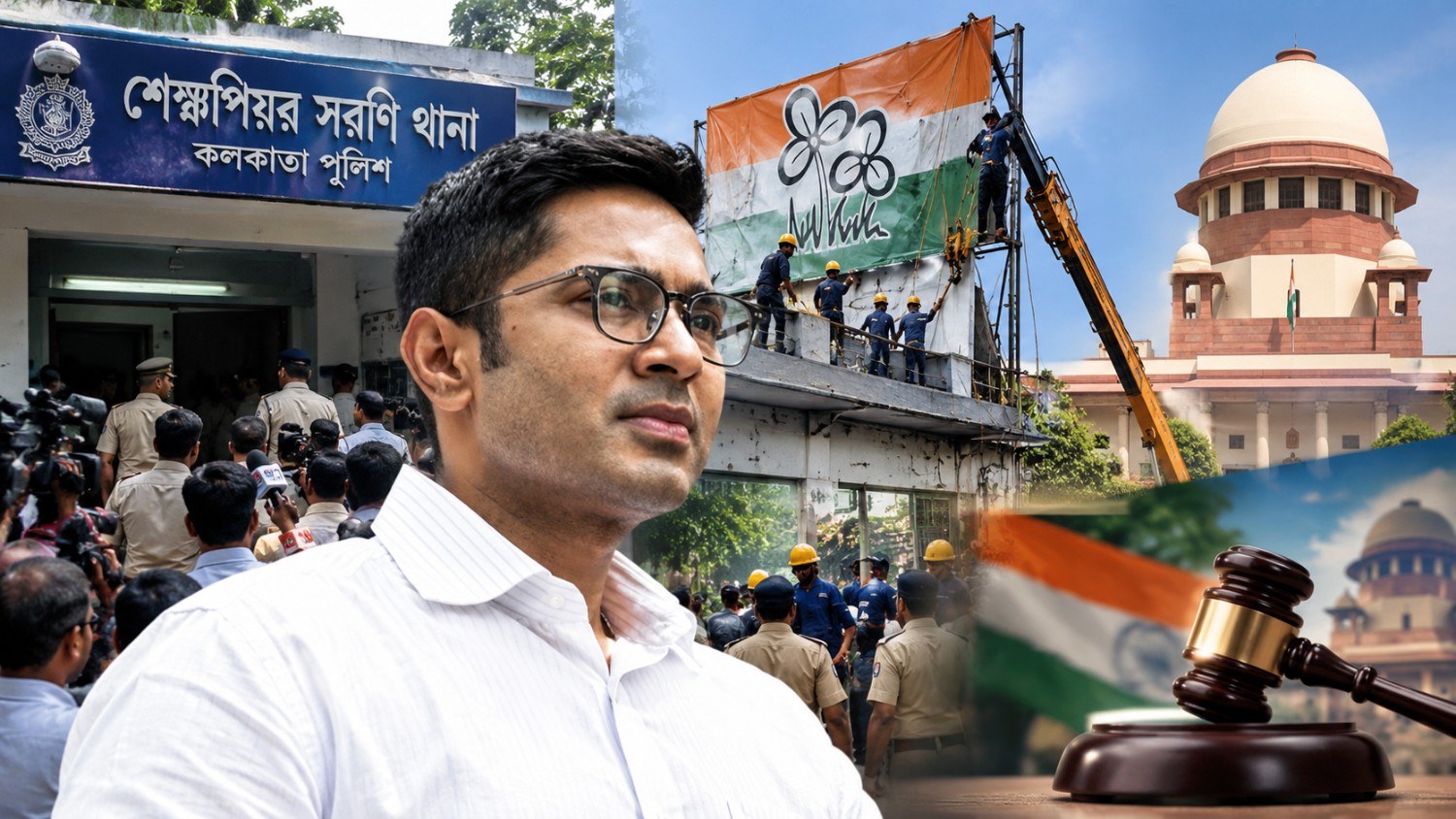 প্রতীকী ছবি: বিলবোর্ড মামলা ঘিরে কলকাতা পুলিশের জিজ্ঞাসাবাদের মুখে অভিষেক বন্দ্যোপাধ্যায়।