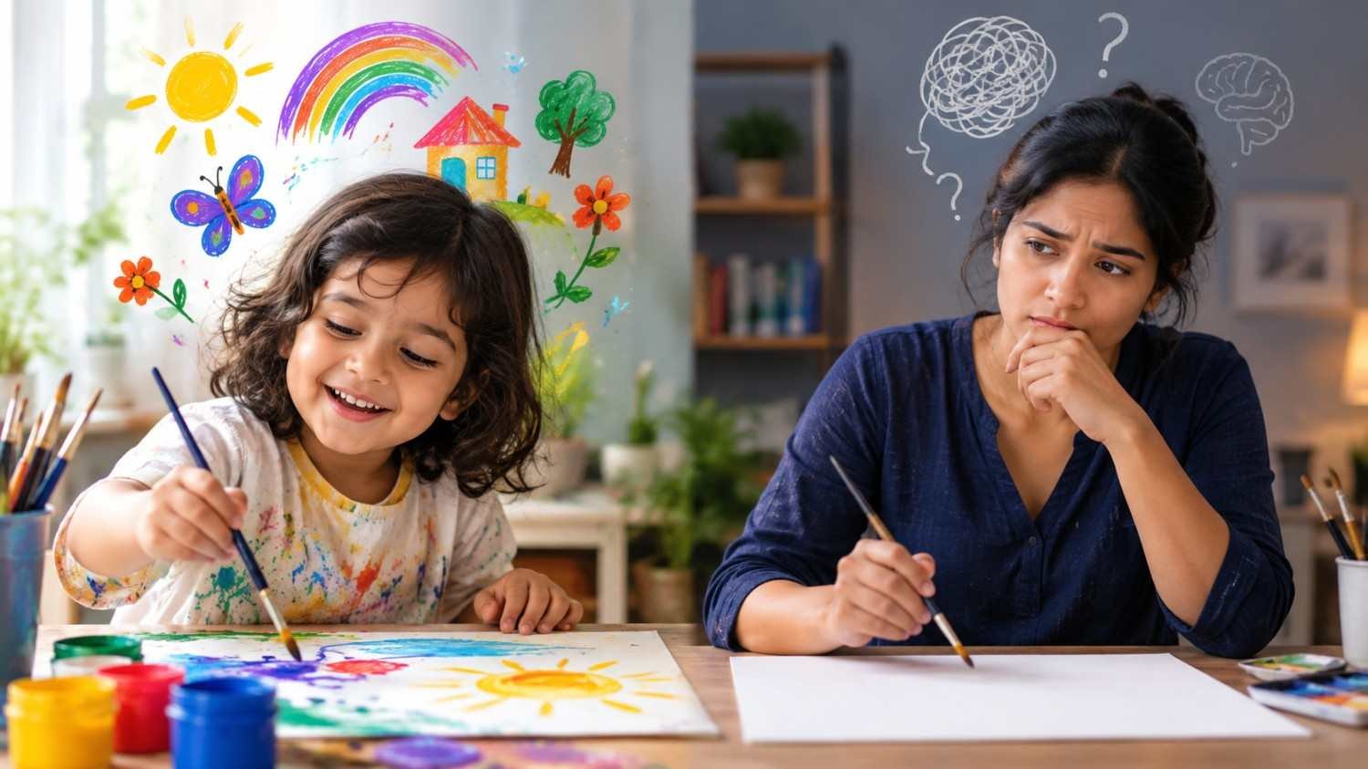শিশুরা বড়দের চেয়ে বেশি সৃজনশীল